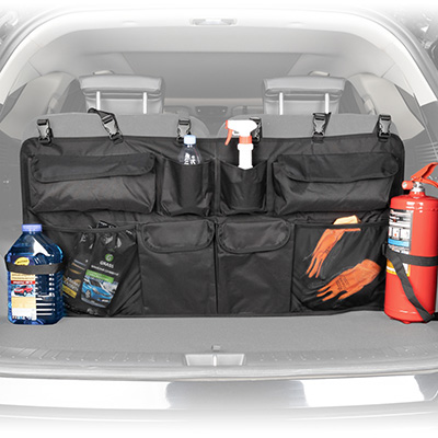 Органайзер в багажник SKYWAY 110*50см с карманами крепление на сиденья