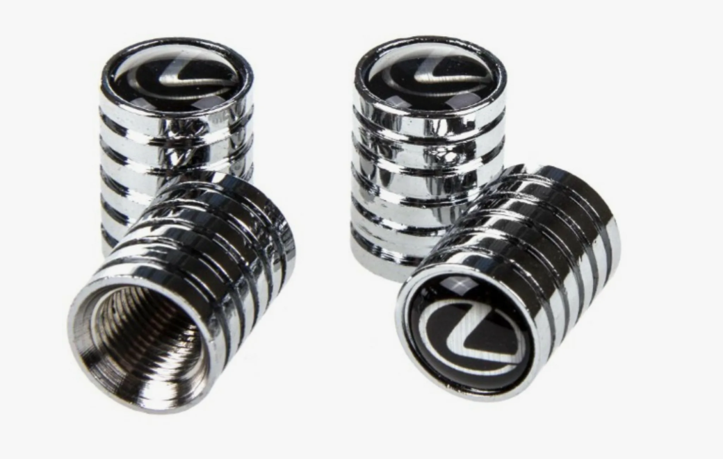 Колпачок на вентиль металл SW c эмблемой Lexus 4 шт