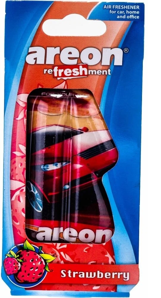 Ароматизатор  AREON Refreshment Liquid Strawberry подвесной гелевый 8мл
